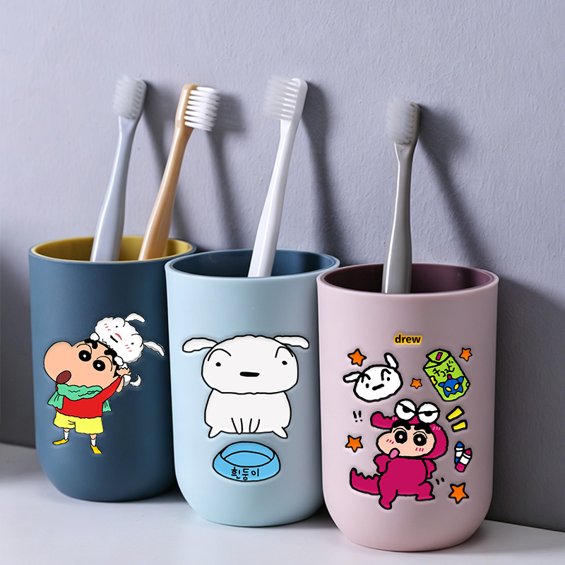 Home Goods Bathroom - Crayons Shin-chan Kids Toothbrush Cup Anime