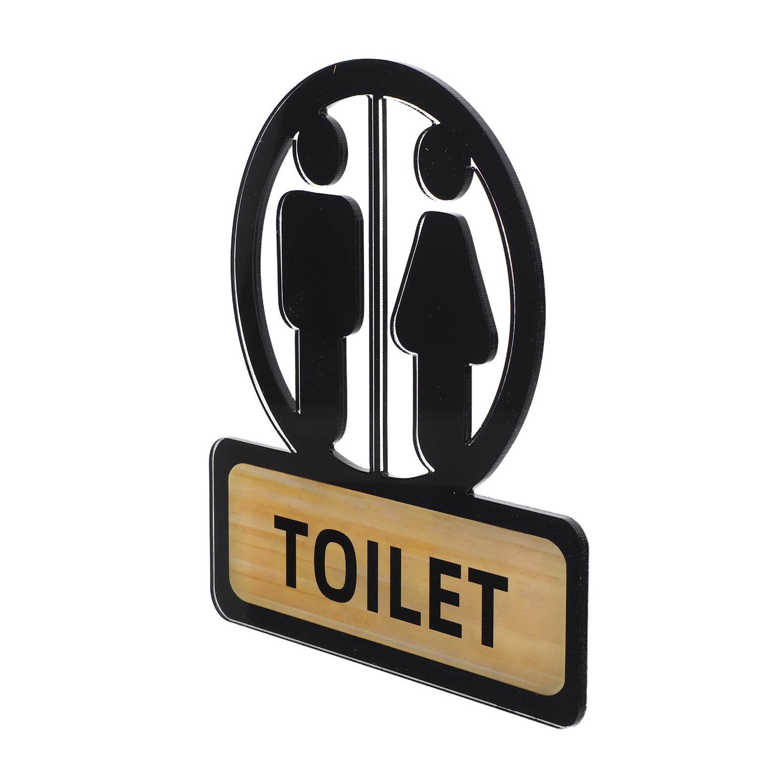 Home Bathroom Signs - Toilet Signs for Ladies and Gentlemen