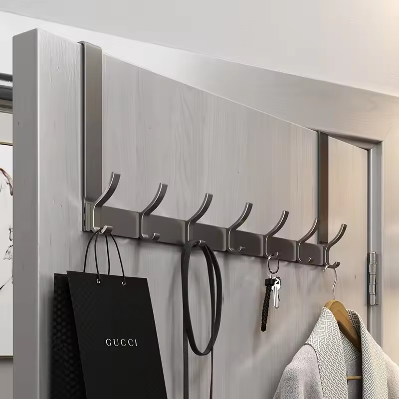 Home Bathroom Gadgets - Over-Door Home Organizer Rack Quick Install