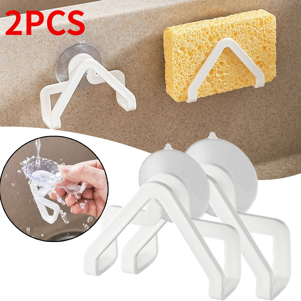 Home Bathroom Gadgets - 2PCS/set Sponge Sink Rack Sponge Holder