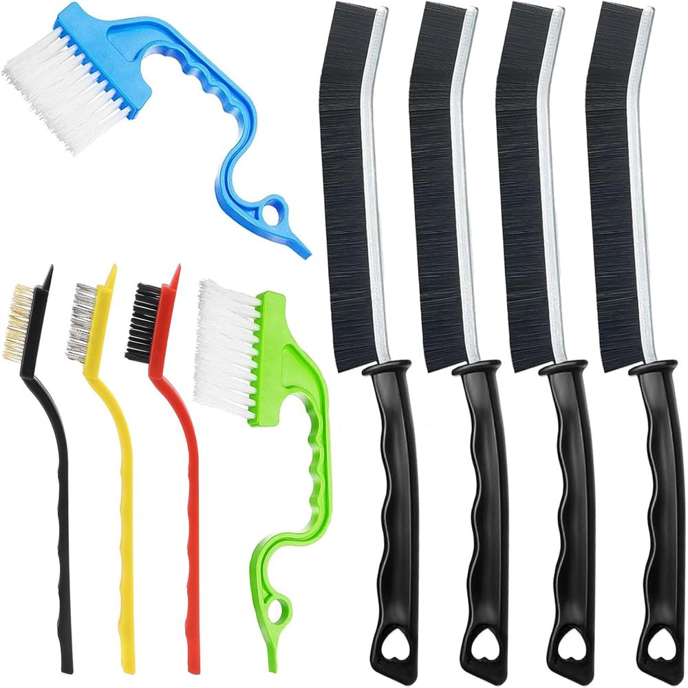 Home Bathroom Window - 9 Pcs Hard Bristle Crevice Cleaning
