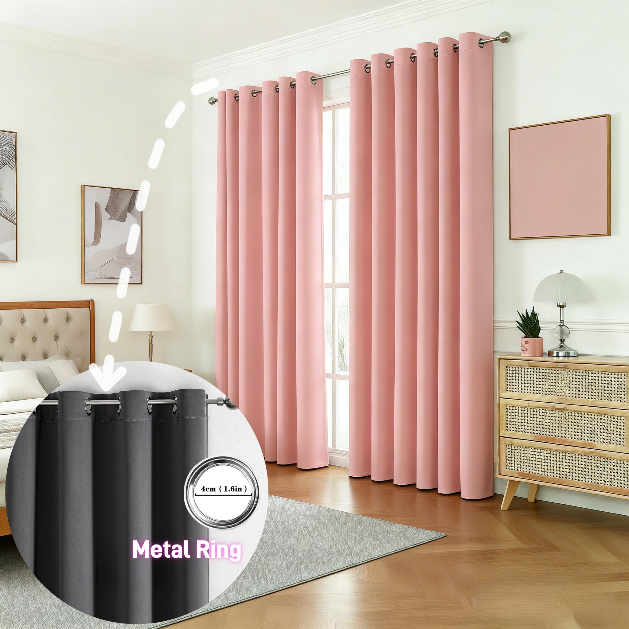 Home Bathroom Window - 1pc Modern Solid Color Full Shading