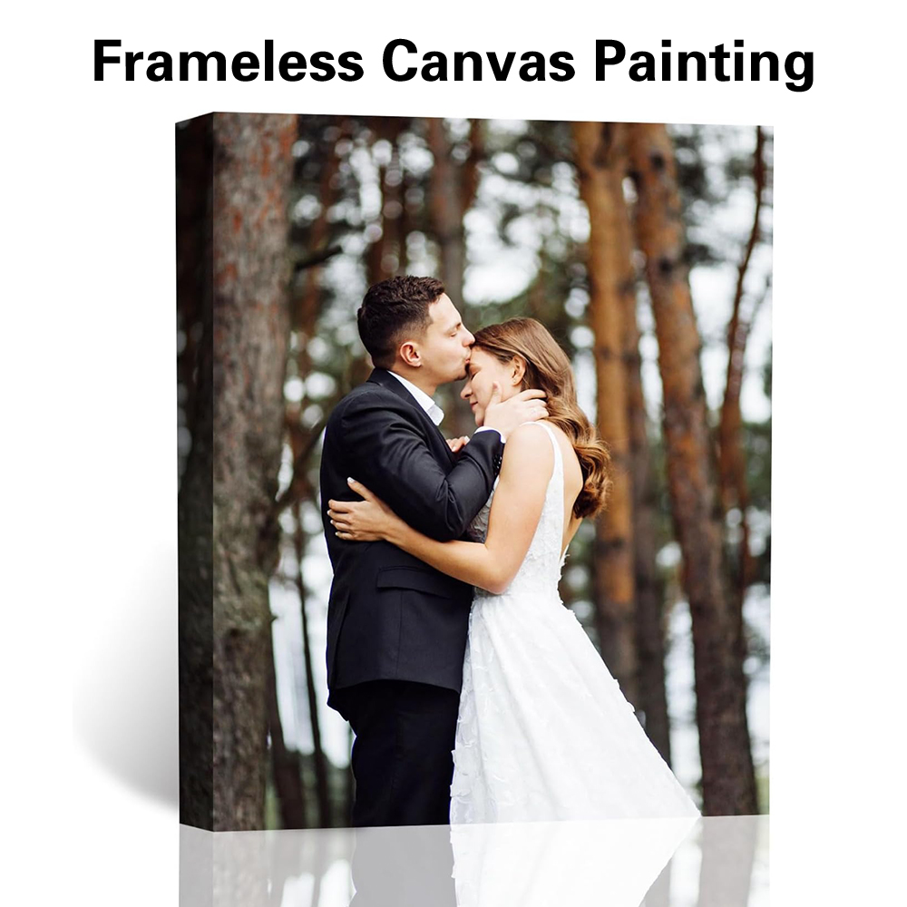 Home Bathroom Decor - 1pc Frameless Personalize Custom Photo marry