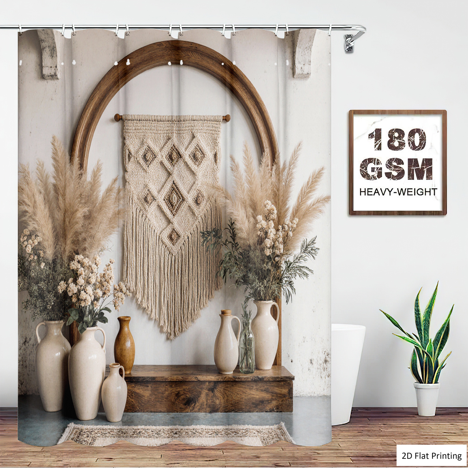 Bohemian Style Vases and Pampa - Home Bathroom Rugs review and price