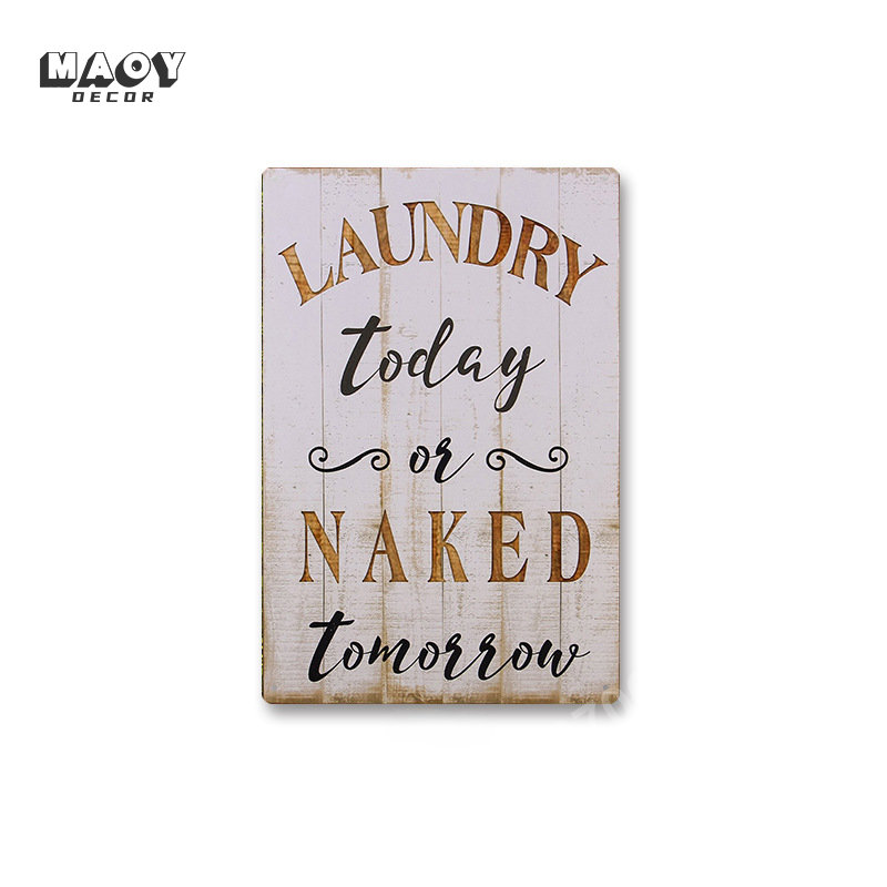 Slogan Metal Tin Sign Laundry  - Home Bathroom Signs review and price