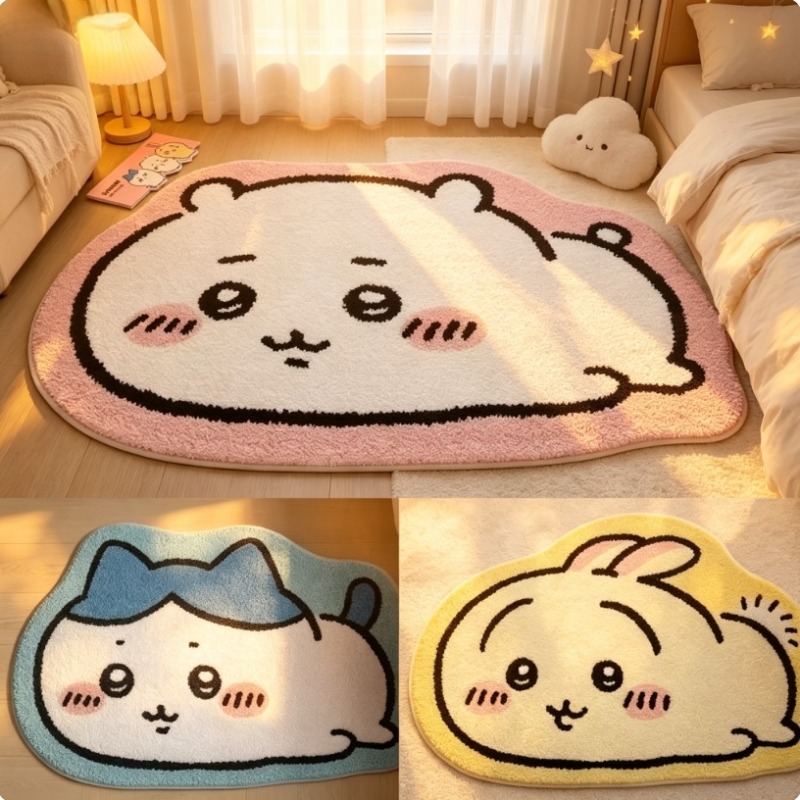 Hot Chiikawa Cartoon Rug Anime - Home Bathroom Rugs review and price
