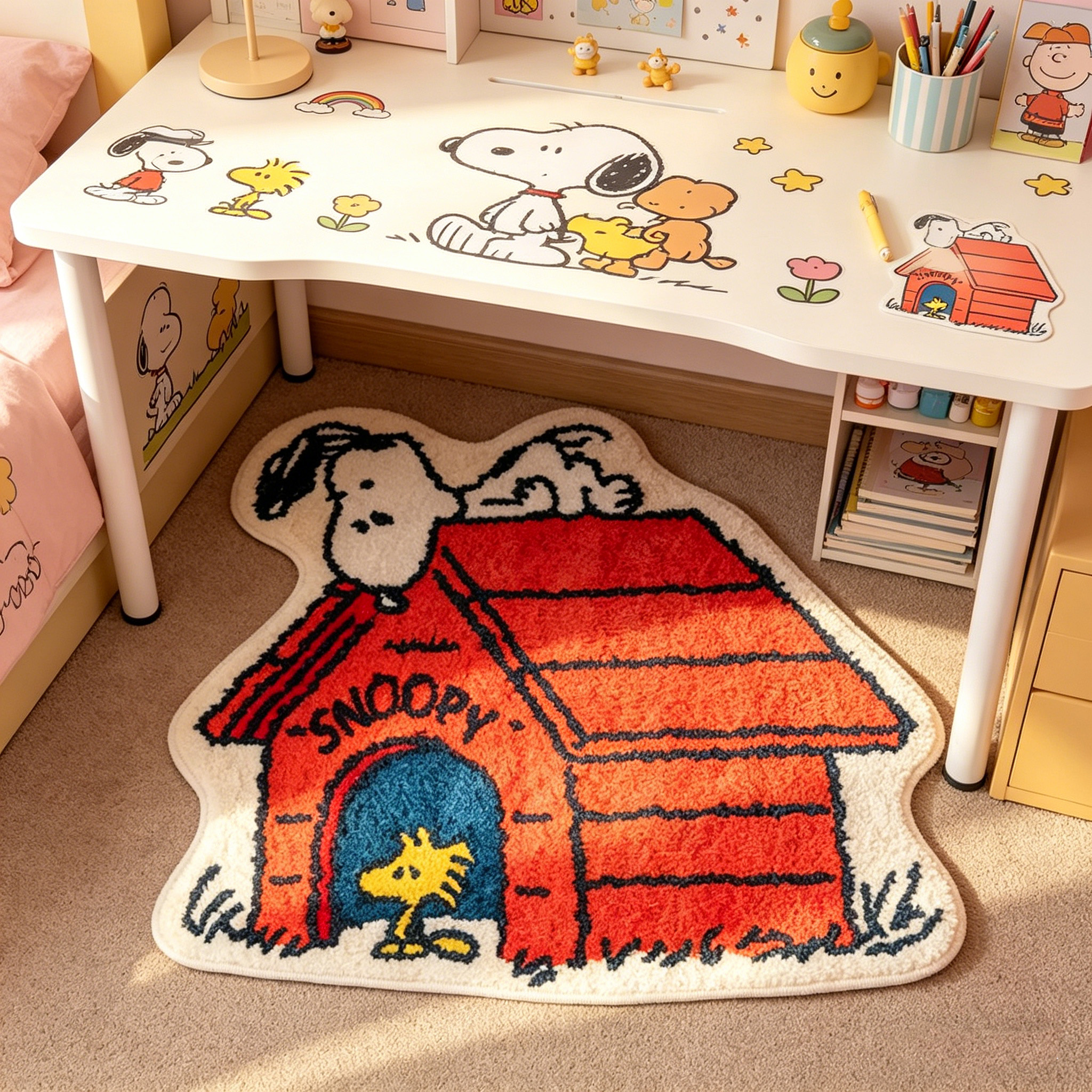 Cute Cartoon Snoopy House Shap - Home Bathroom Rugs review and price