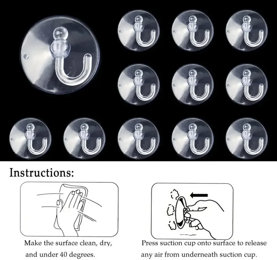 10/5Pcs Suction Cup Hooks Stro - Home Bathroom Window review and price