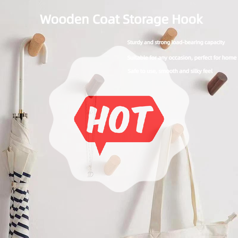 Wall Hanger Wood Hook Beech Ho - Home Bathroom Gadgets review and price