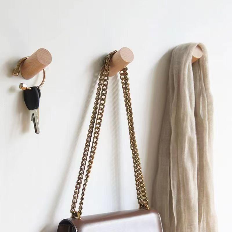 Wall Hanger Wood Hook Beech Ho - Home Bathroom Gadgets review and price