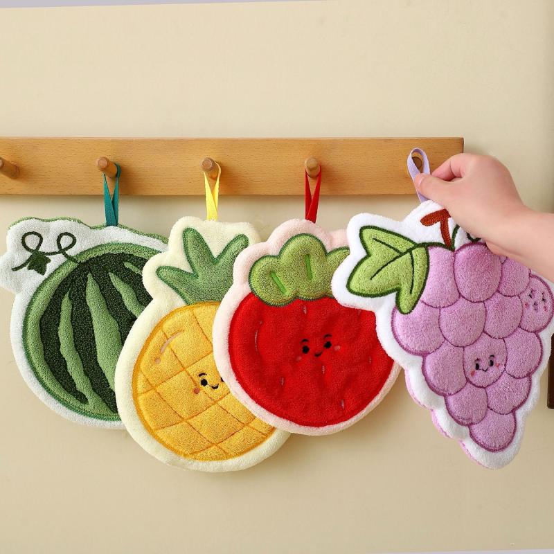 Fruit Hand Towel Kitchen Absor - Home Bathroom Cleaning review and price