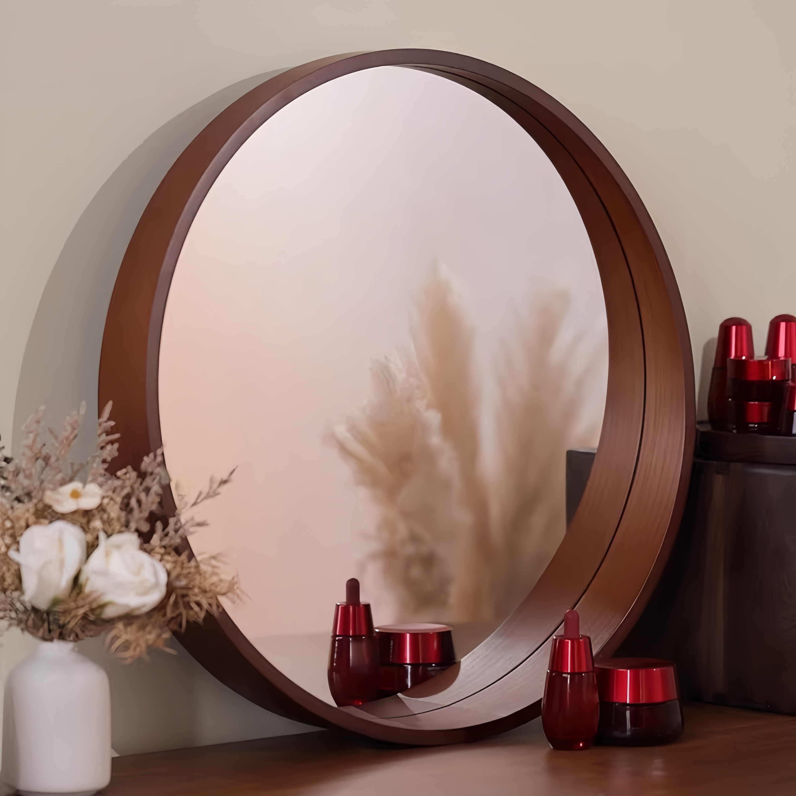 Wall-mounted Makeup Mirror - 5 - Home Bathroom Mirror review and price