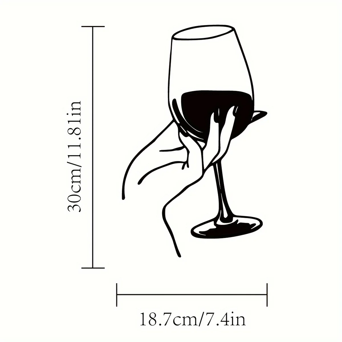 Wine Lover Lady Hand Metal Wal - Home Goods Bathroom review and price