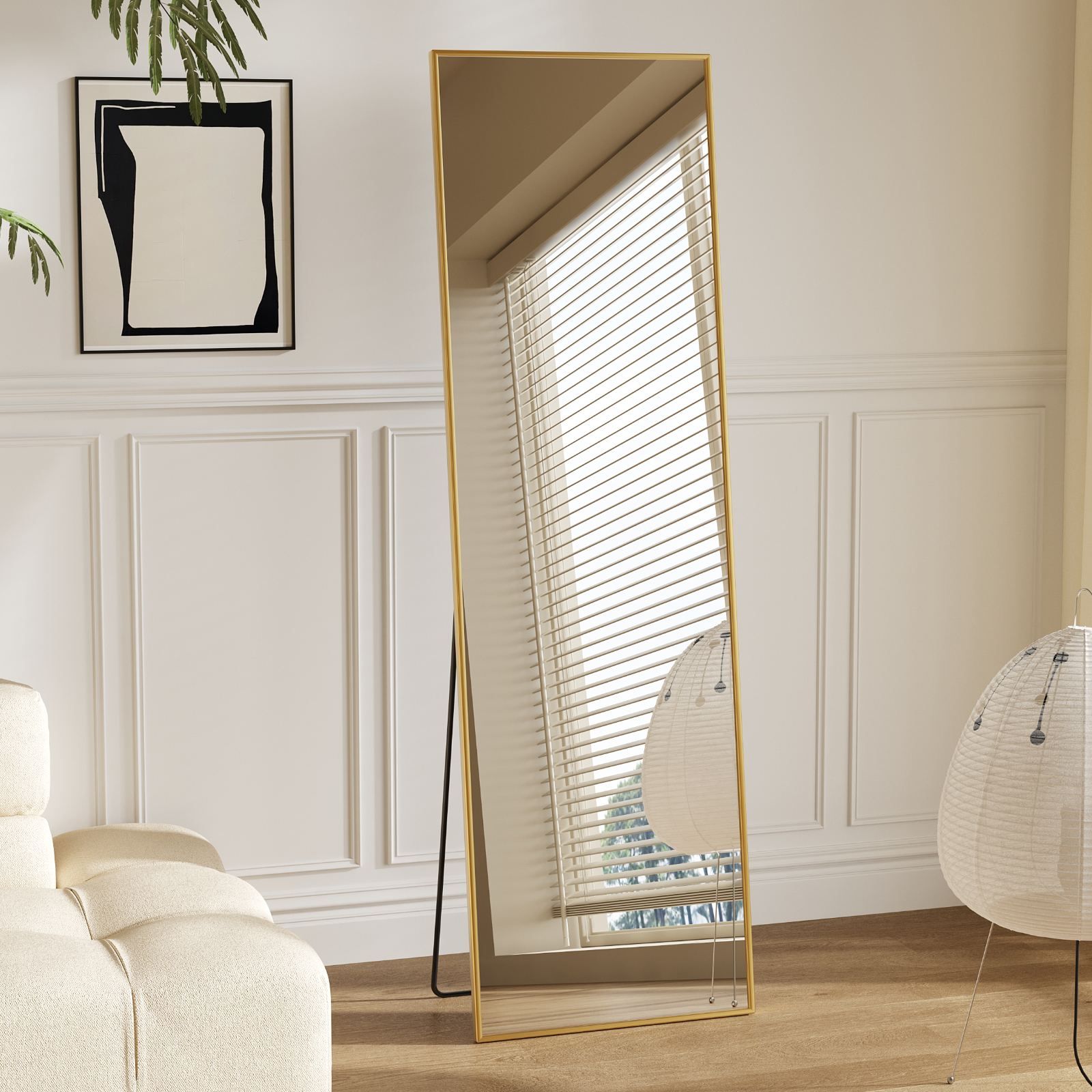 JHK Full Length Mirror with St - Home Bathroom Mirror review and price
