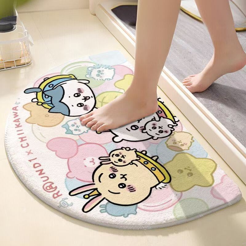 Chiikawa Semi Circle Bath Mat  - Home Bathroom Rugs review and price