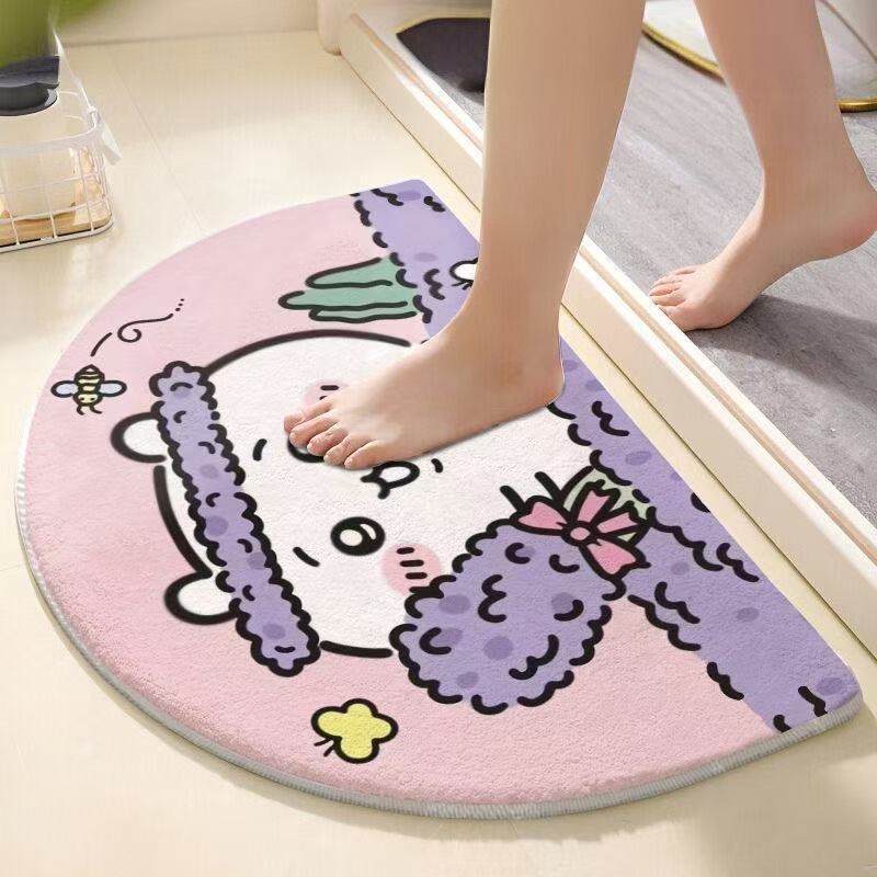 Chiikawa Semi Circle Bath Mat  - Home Bathroom Rugs review and price