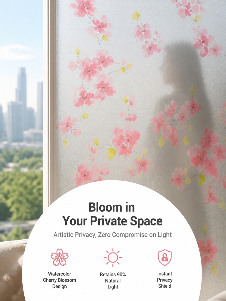 Frosted Privacy Window Film Tr - Home Bathroom Window review and price