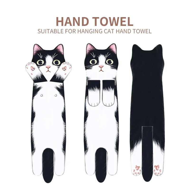 Bathroom Funny Kitty Hand Towe - Home Bathroom Cleaning review and price