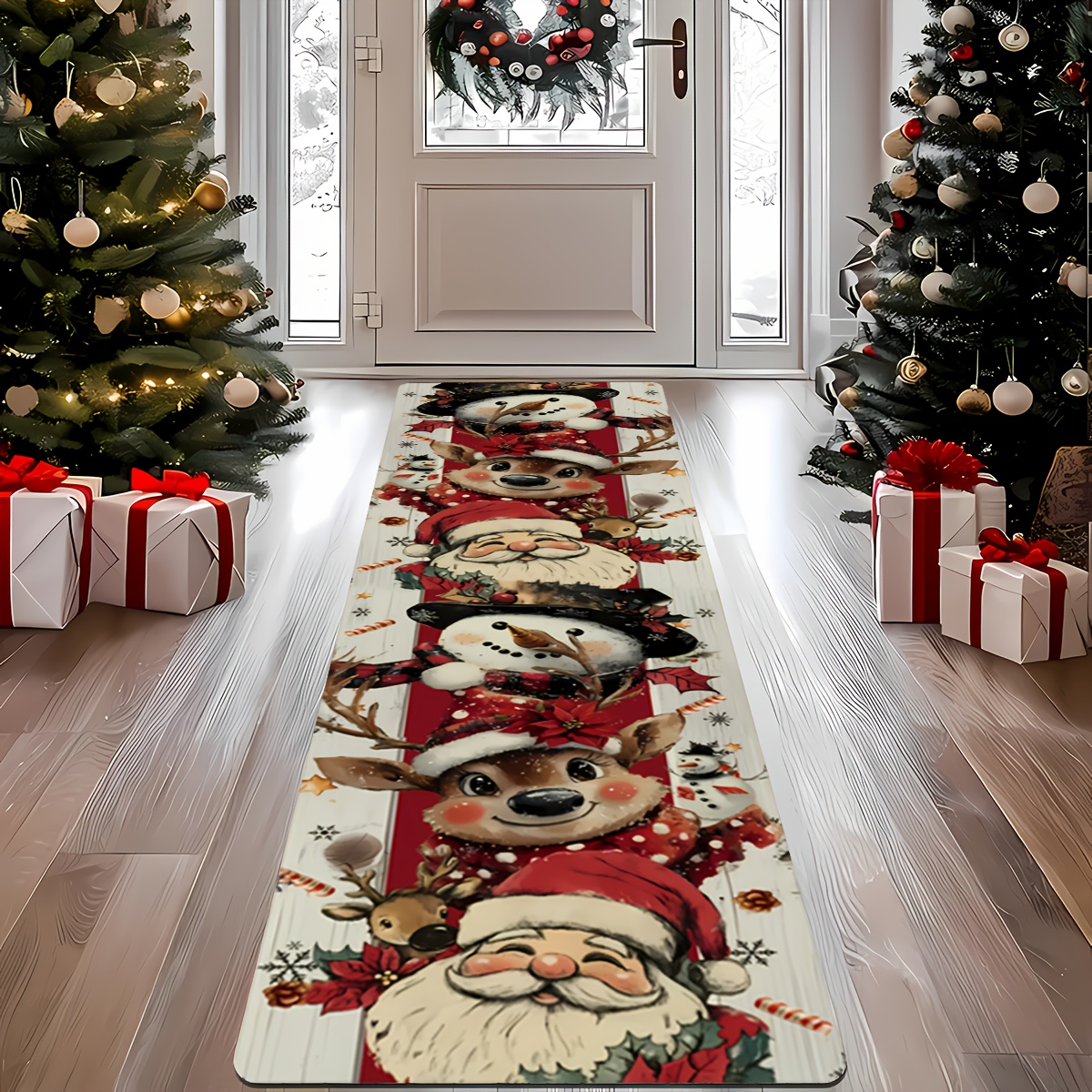 Extra-Long Red & Golden Christ - Home Bathroom Rugs review and price