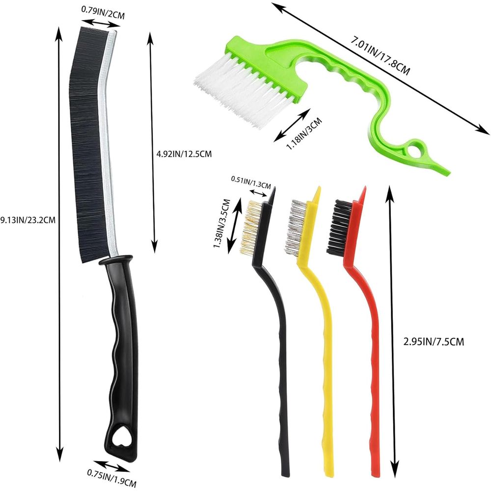 9 Pcs Hard Bristle Crevice Cle - Home Bathroom Window review and price