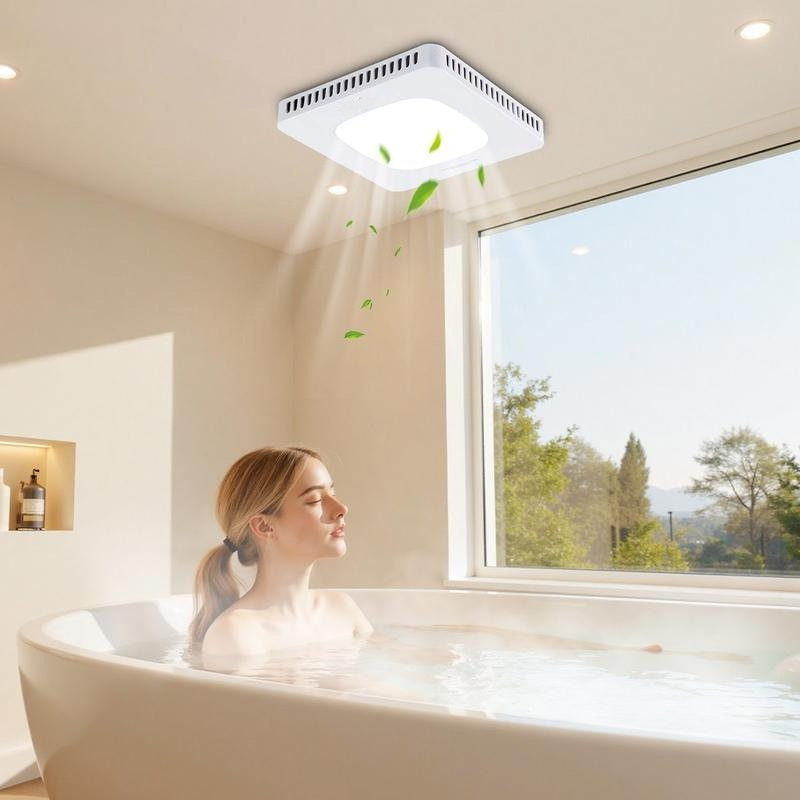 Bathroom Exhaust Fan with LED  - Home Bathroom Vent Fans review and price