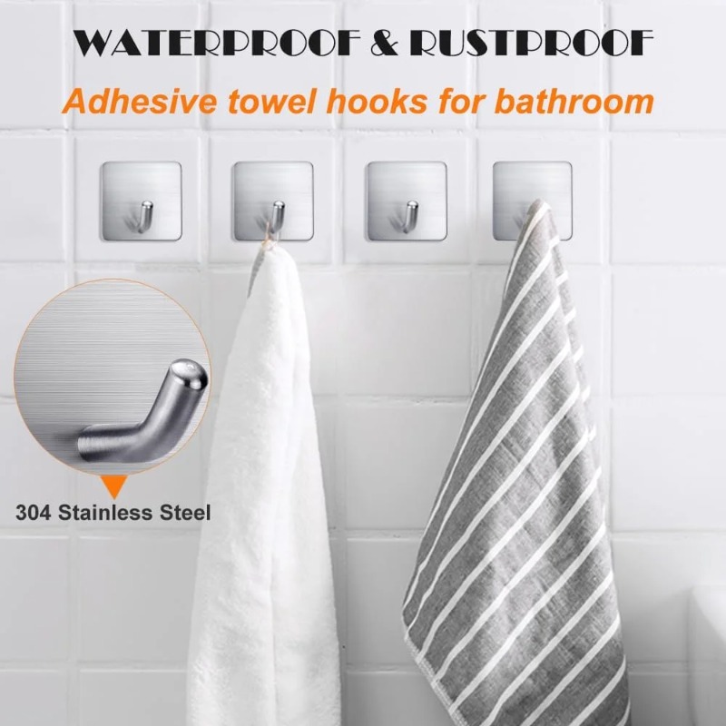 4Pcs No Drill Self Adhesive St - Tiny Home Bathroom Kitchen review and price