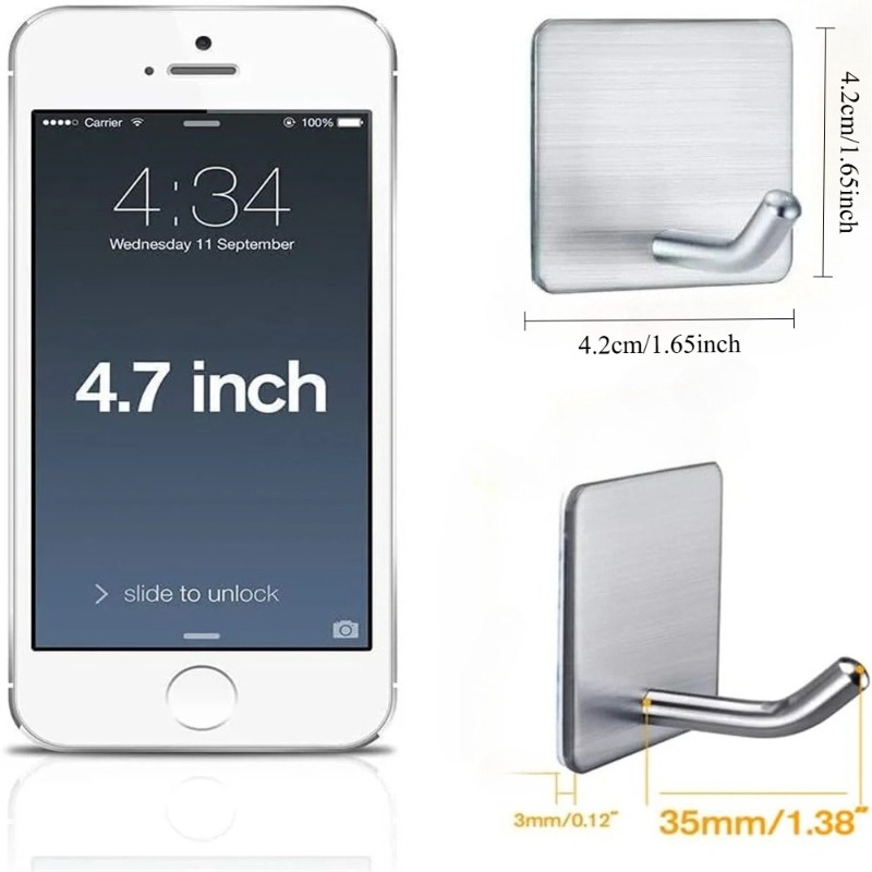 4Pcs No Drill Self Adhesive St - Tiny Home Bathroom Kitchen review and price