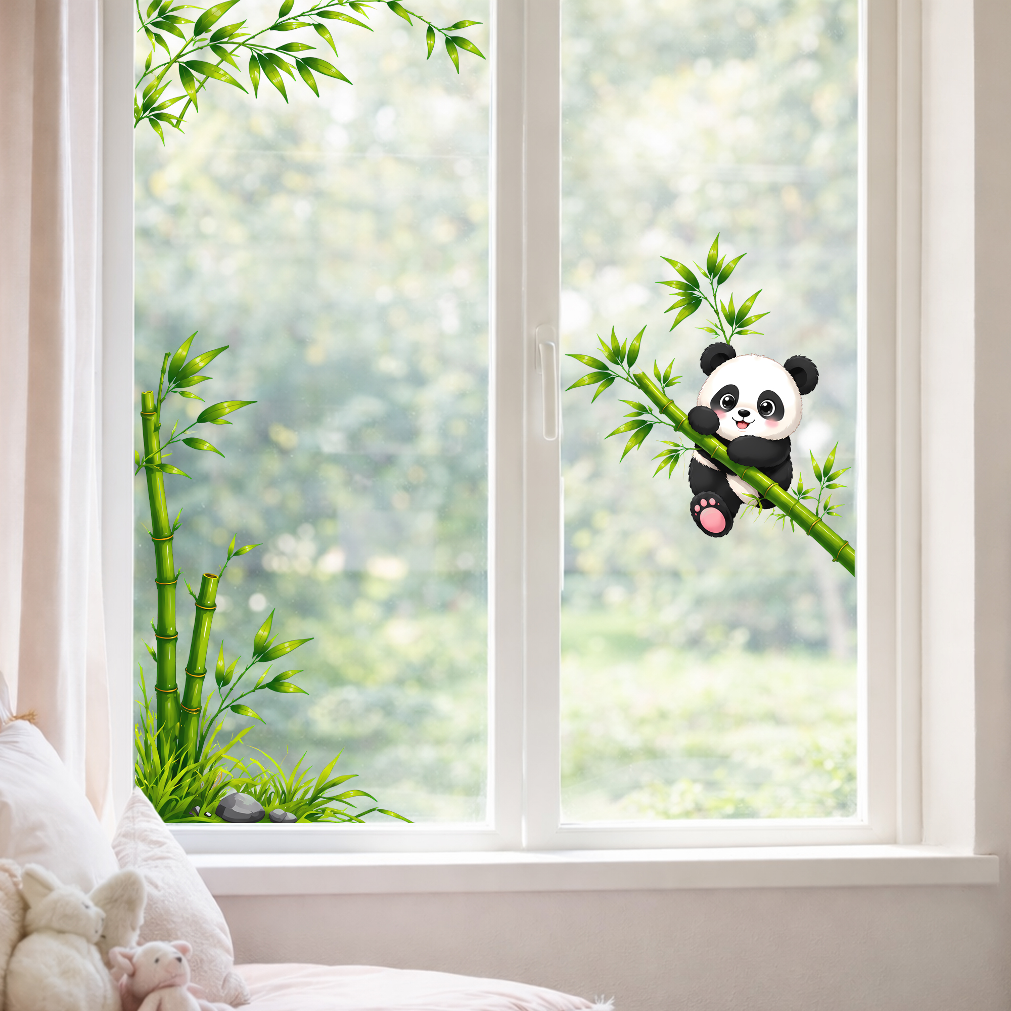 Cute Panda with Bamboo Bathroo - Home Bathroom Mirror review and price