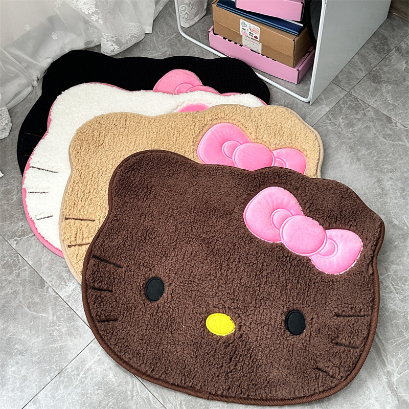 Anime Hello Kitty Plush Rug So - Home Bathroom Rugs review and price