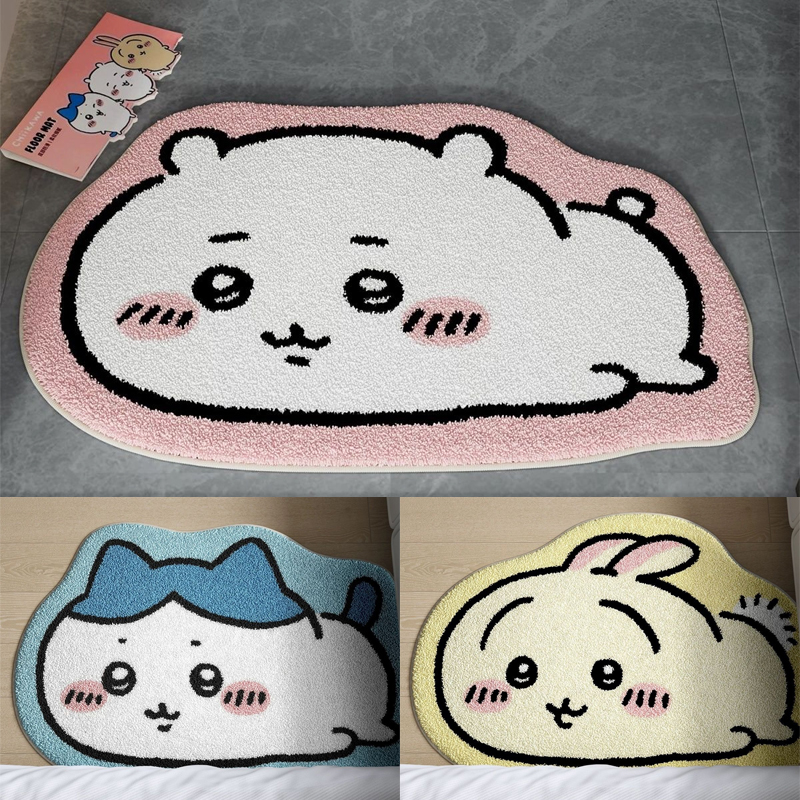Chiikawa Cartoon Rug Anime Hac - Home Bathroom Rugs review and price
