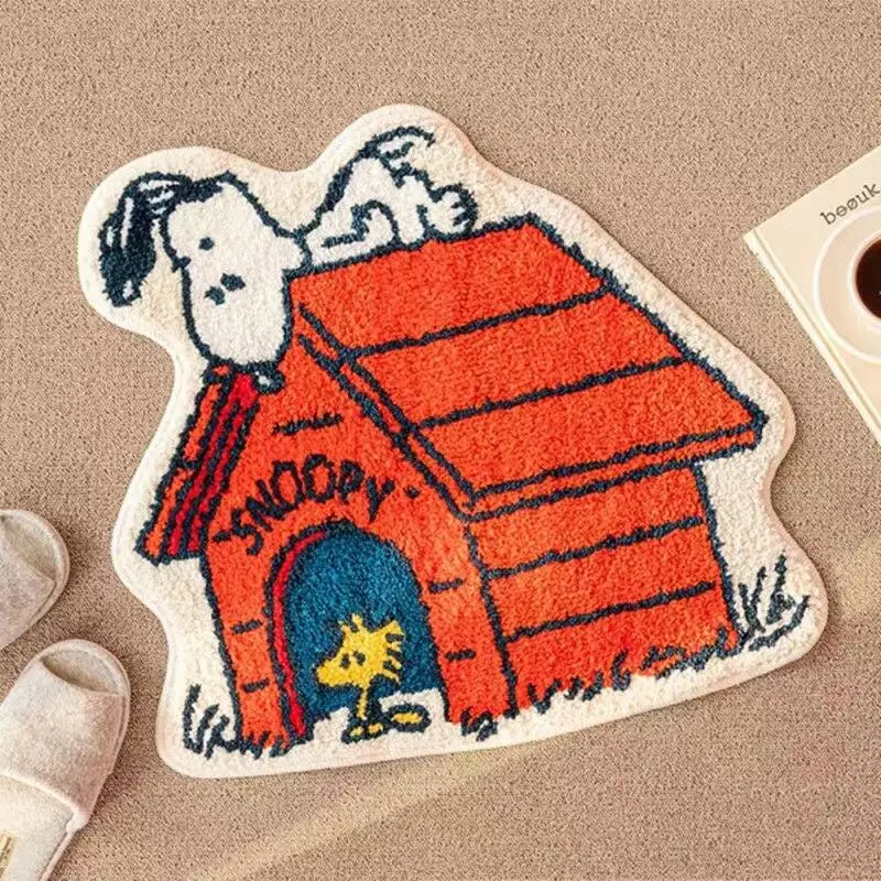 Cute Snoopy Cartoon Floor Mat  - Home Bathroom Rugs review and price