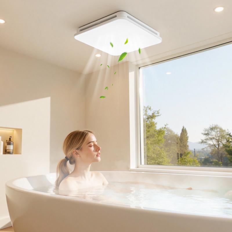Bathroom Exhaust Fan with LED  - Home Bathroom Vent Fans review and price