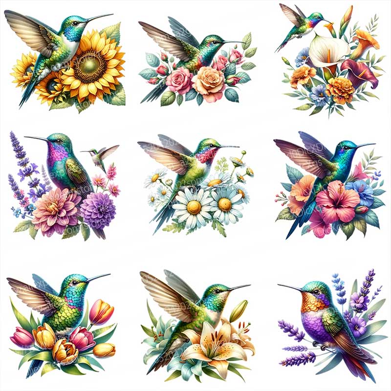 Tropical Hummingbird Flower Wa - Home Bathroom Window review and price