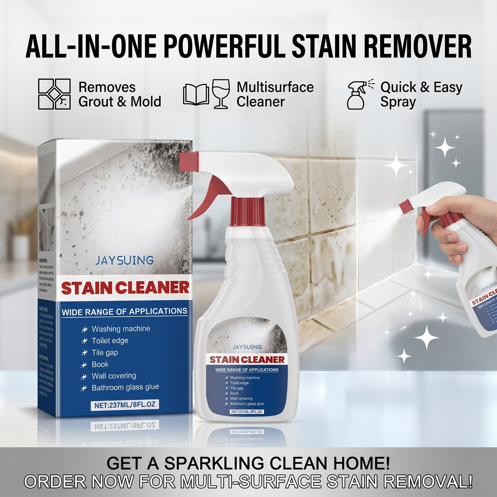 Mildew Remover Wall Spray Clea - Home Bathroom Cleaning review and price