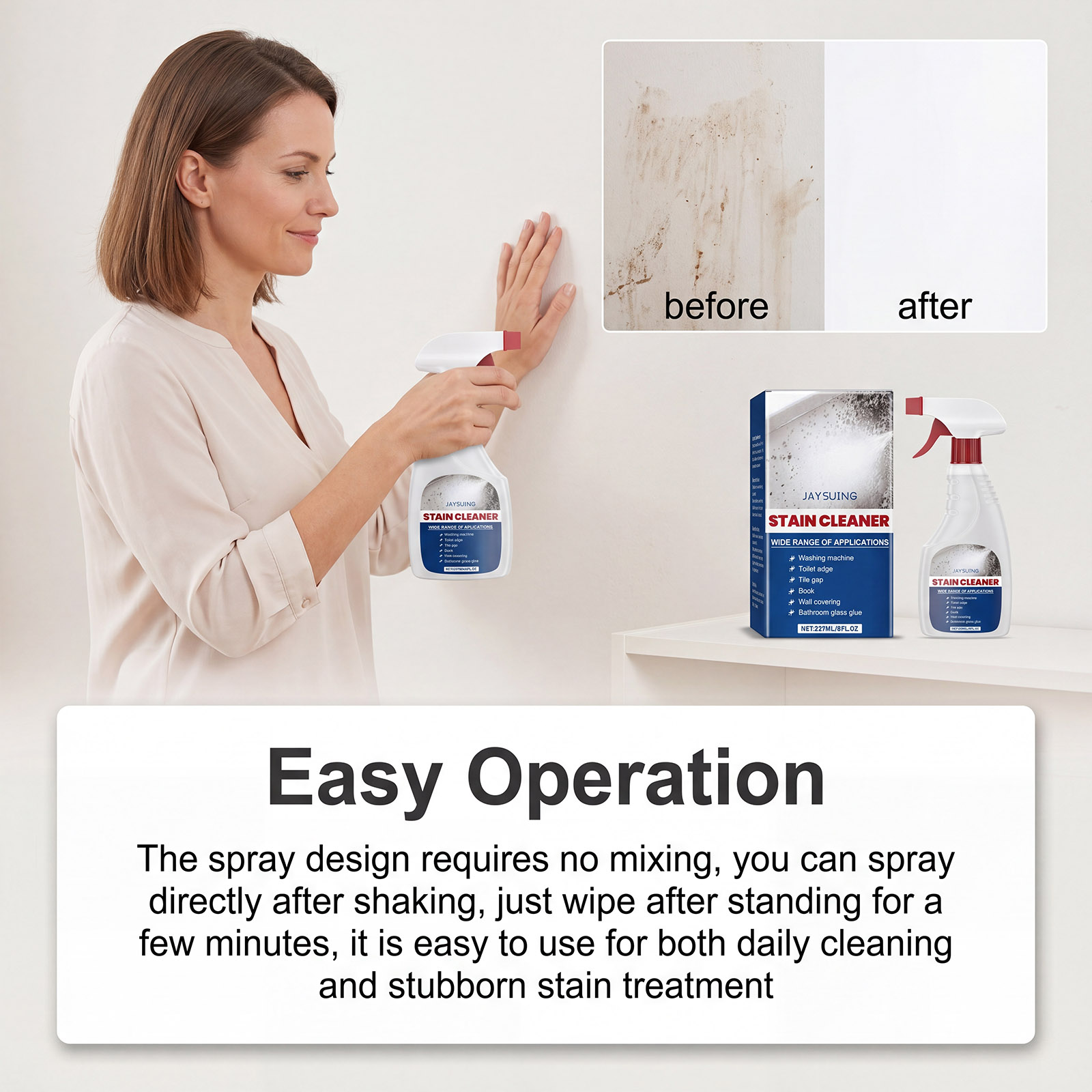 Mildew Remover Wall Spray Clea - Home Bathroom Cleaning review and price