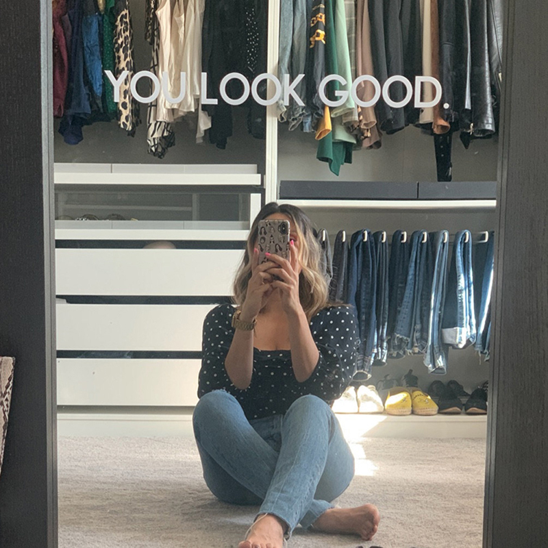 You Look Good Mirror Wall Stic - Home Bathroom Window review and price
