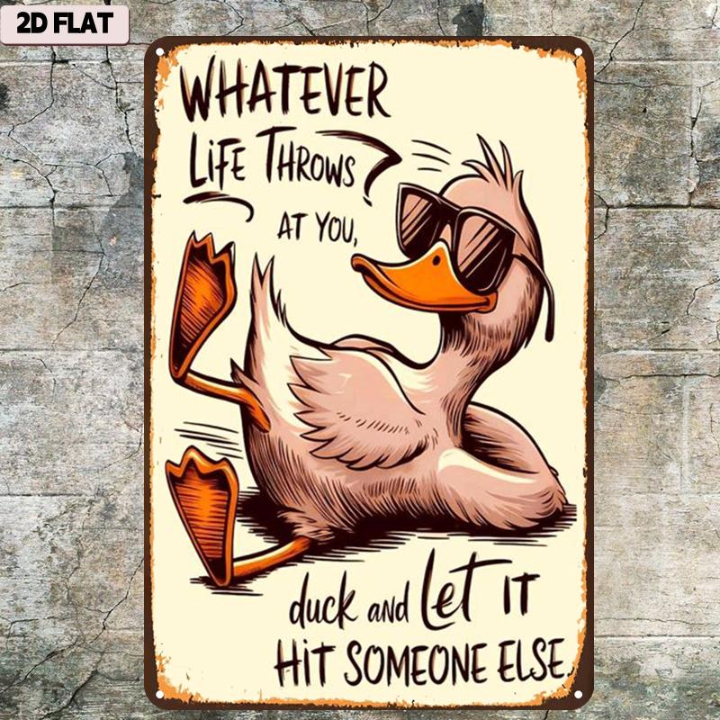 2D Flat Retro Little Yellow Du - Home Bathroom Signs review and price