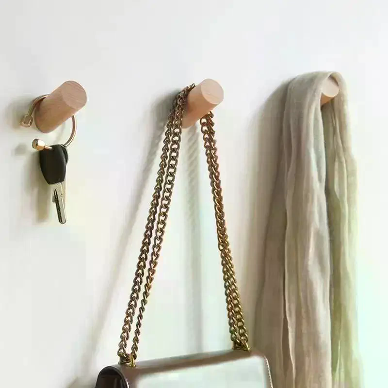 Wall Hanger Wood Hook Beech Ho - Home Bathroom Gadgets review and price