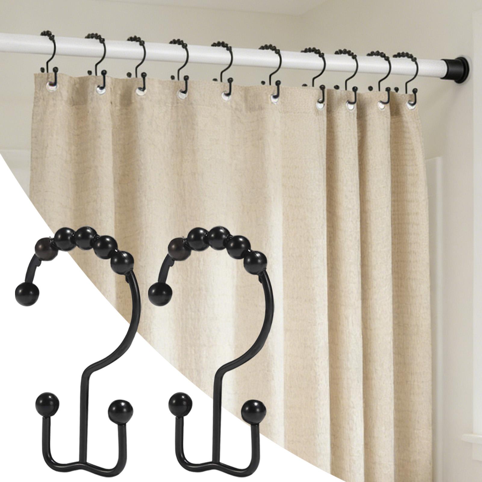 Metal Shower Hooks 12 Pieces D - Home Bathroom Window review and price